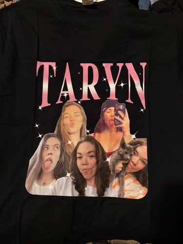 Customer photo review of CUSTOM VINTAGE TEE