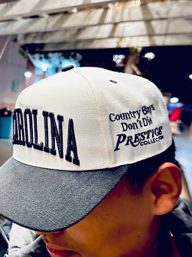 Customer photo review of NORTH CAROLINA SNAPBACK - OFF WHITE EDITION