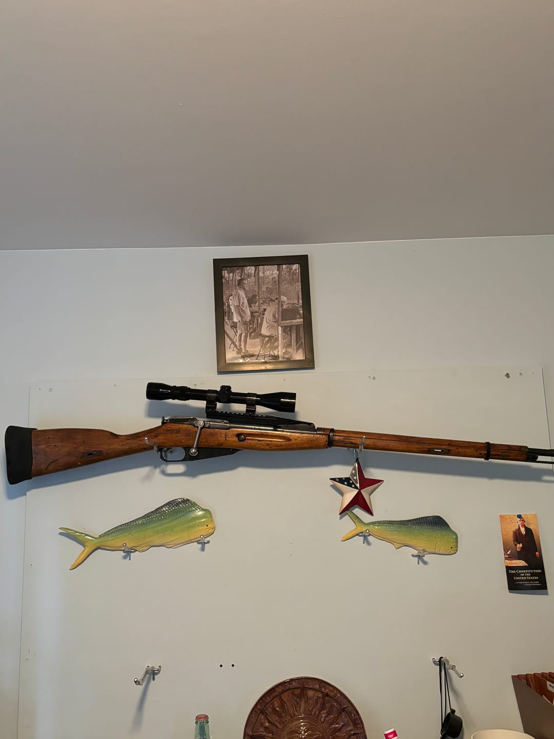 Customer photo review of Mosin Nagant thread on bent bolt handle - no welding required