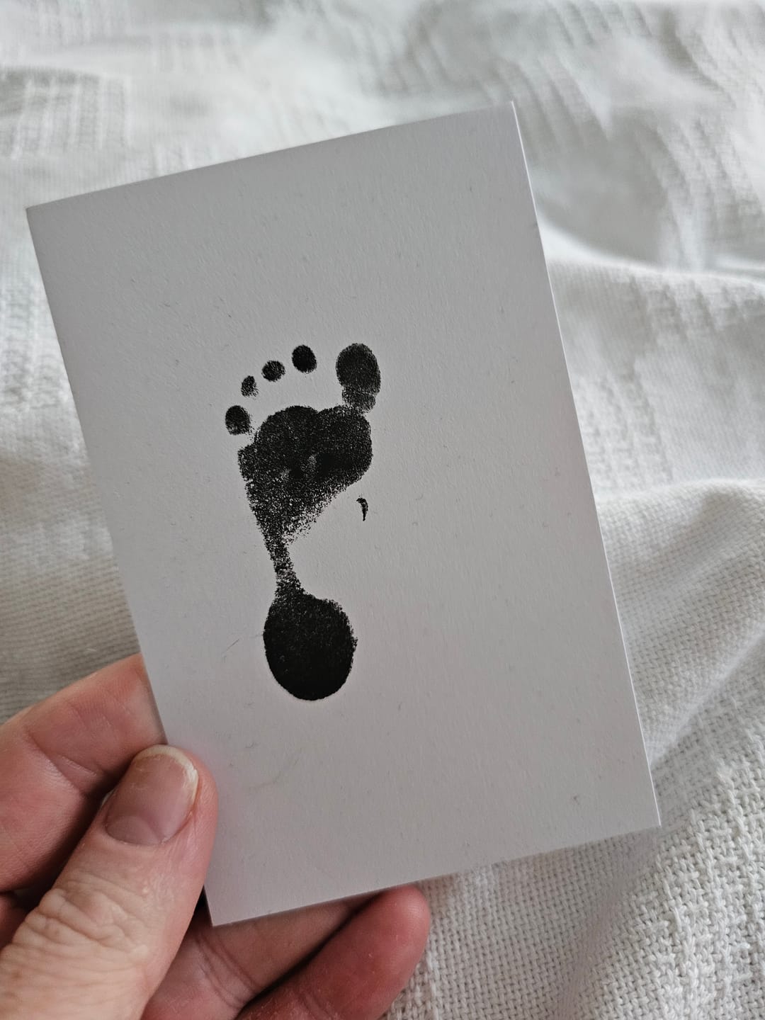 Customer photo review of Mammas Milk Bar Inkless Print Keepsake