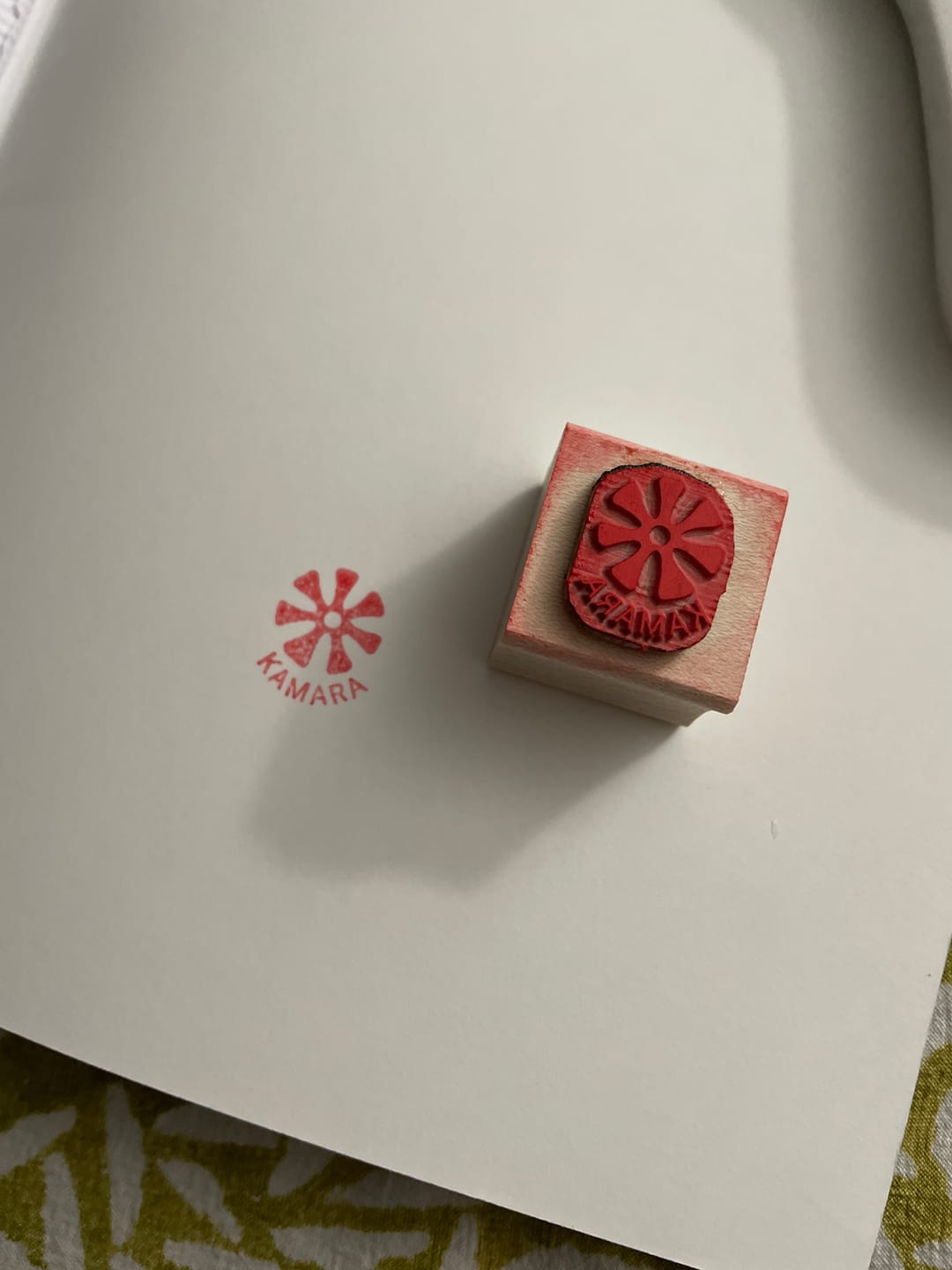Customer photo review of Small Wood Stamp