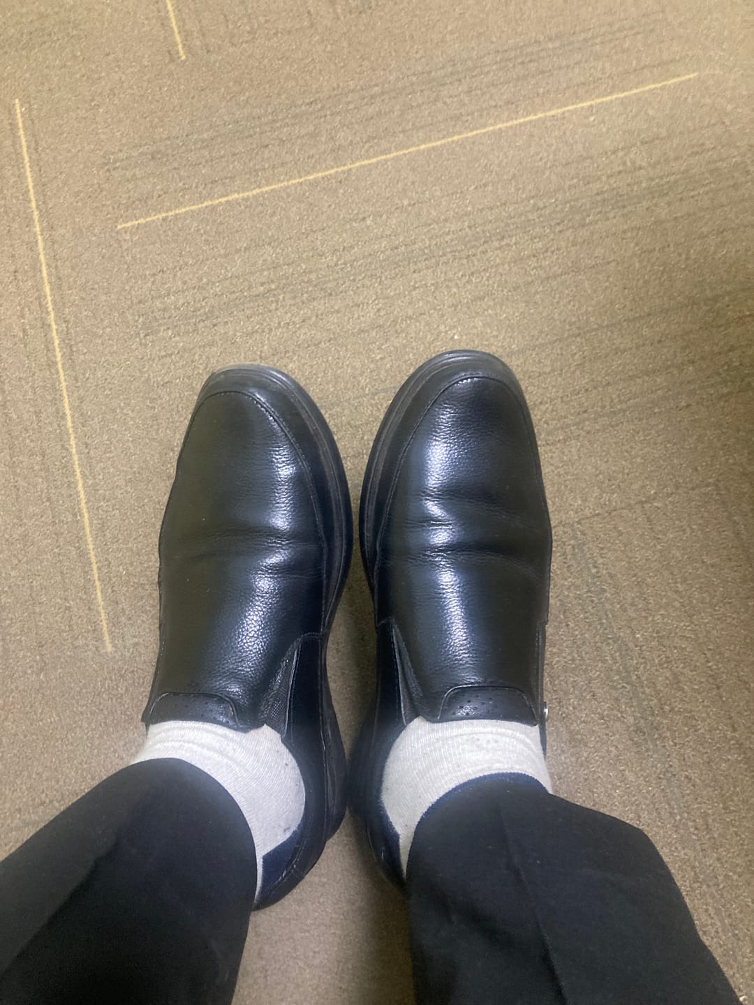 Customer photo review of Bacca Bucci Leather Office Slip-ons Formal Shoes | UK- 06 to 14