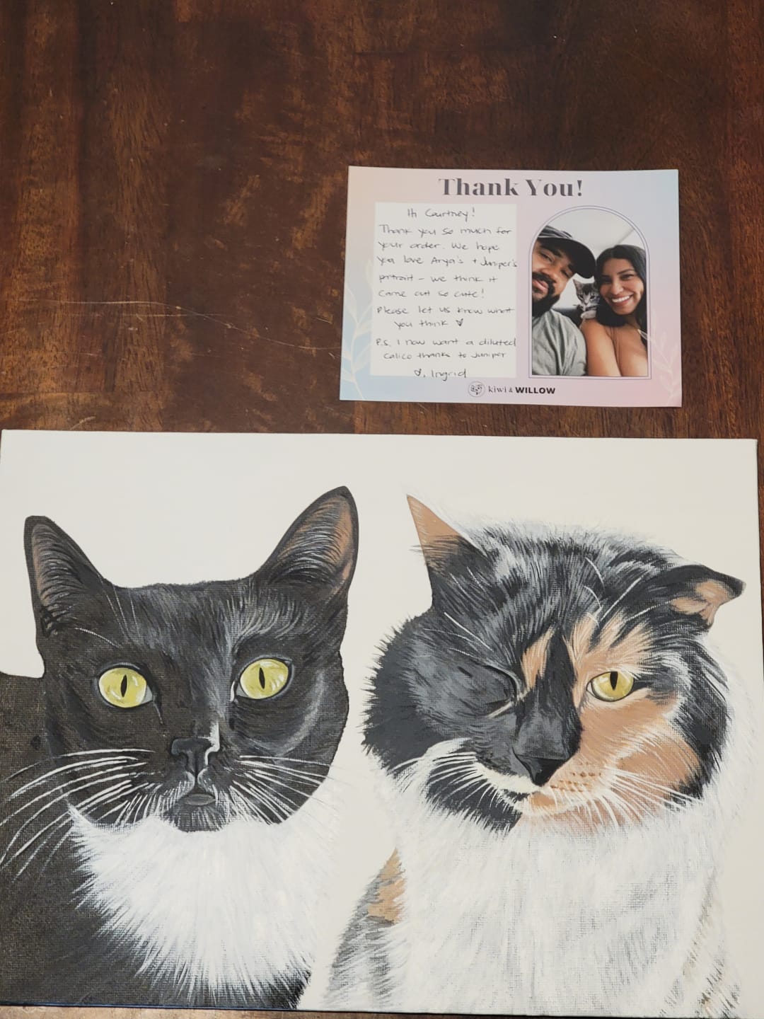 Customer photo review of Custom Pet Painting