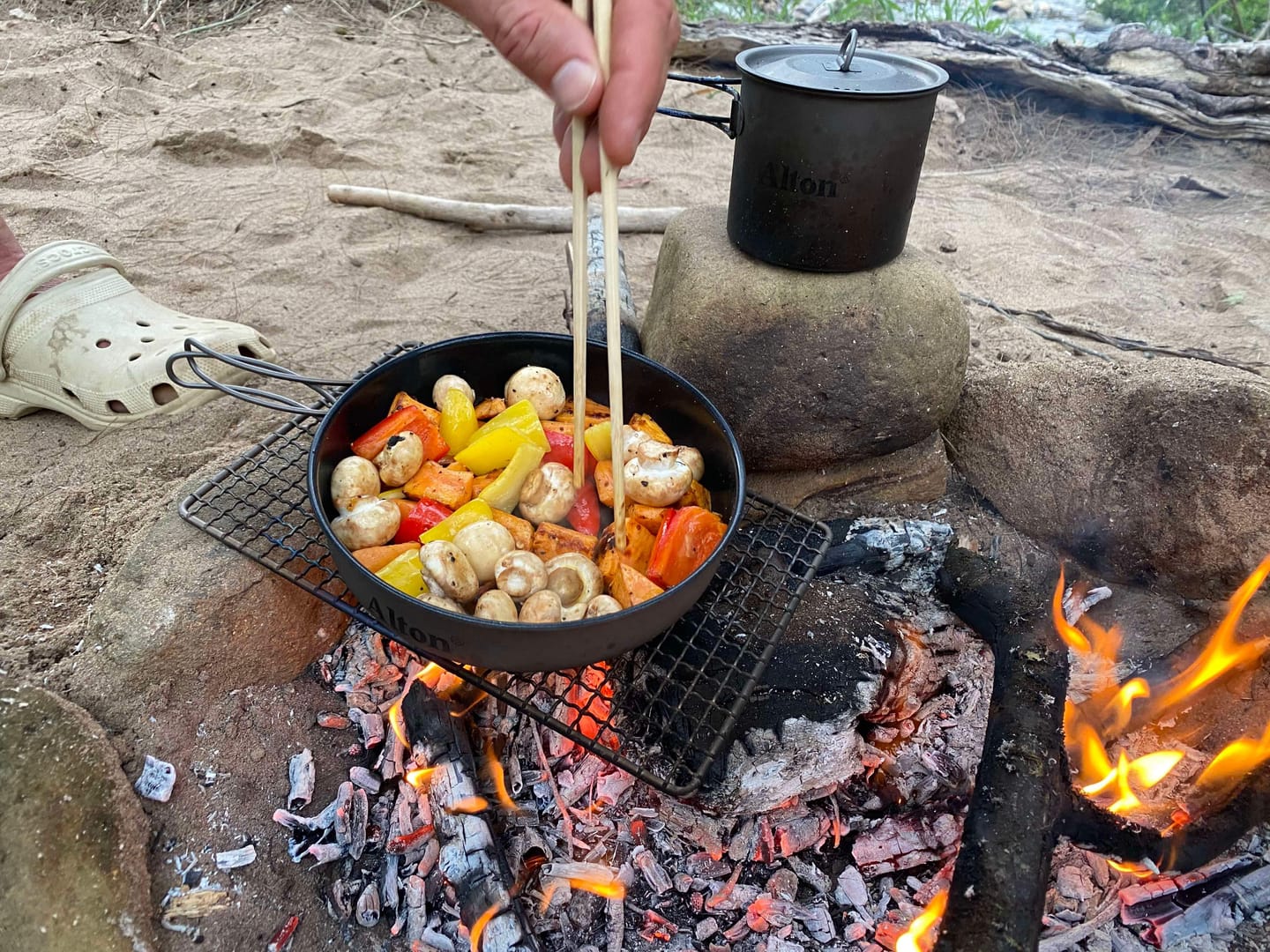 Customer photo review of Ultralight Titanium Grill