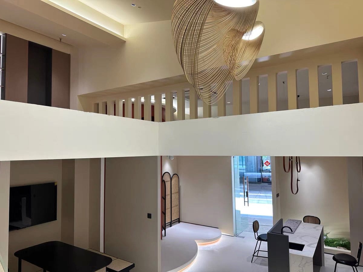 Customer photo review of Home Decor Wood Art LED Chandelier, Dimmable
