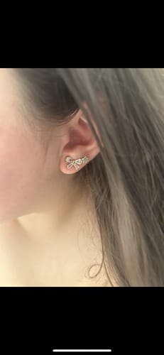 Customer photo review of NUEVO Arete Dorado primera perforación
