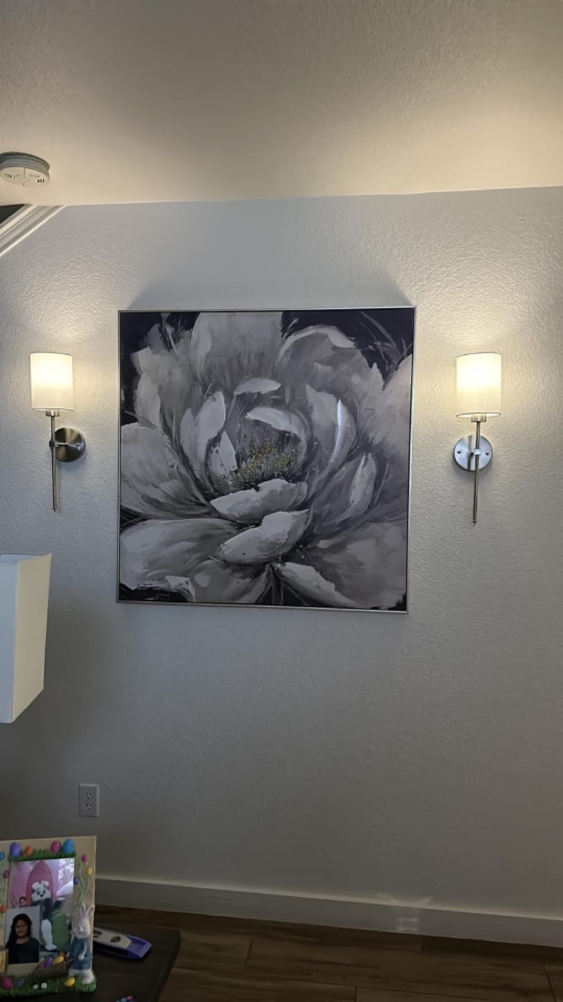 Customer photo review of LumoEase™ Wireless Wall Sconces Set of Two