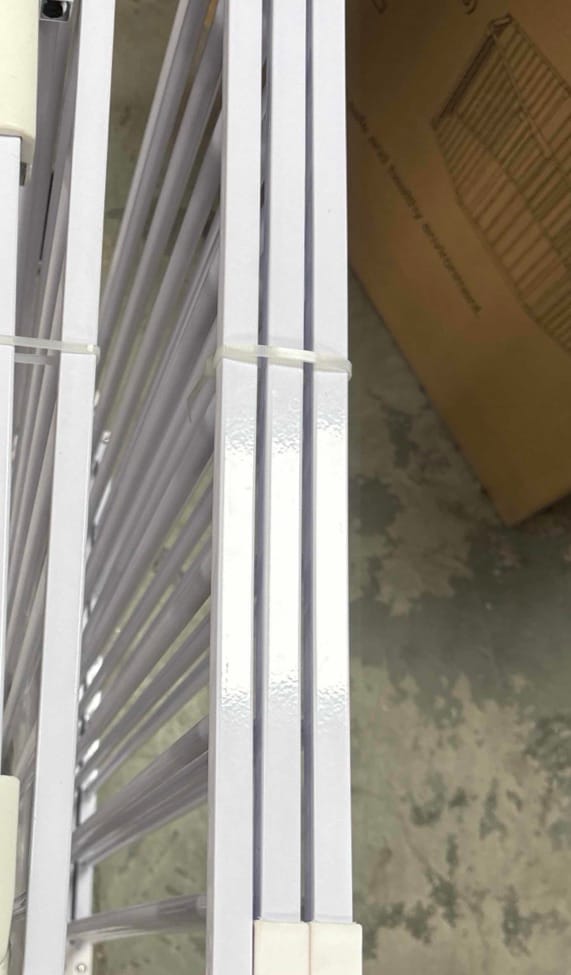 Customer photo review of FairyBaby 3/6/8-Panel Wall-Mount Baby Gate,White/Charcoal Gray