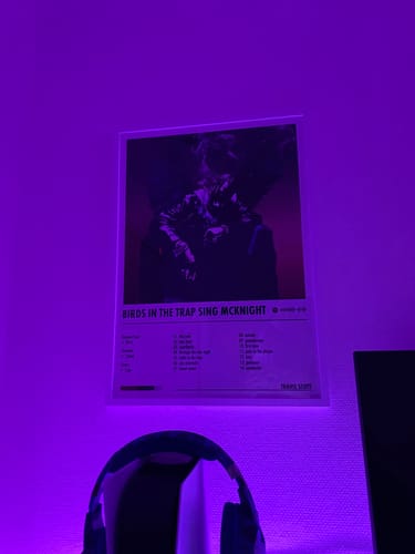 Customer photo review of Travis Scott - Birds In The Trap Sing McKnight | Album Cover Poster