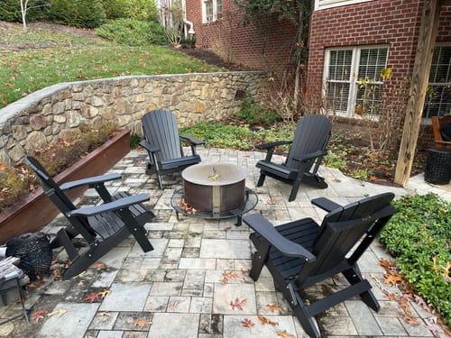 Customer photo review of DURAWEATHER POLY® Folding Adirondack Chairs King Size