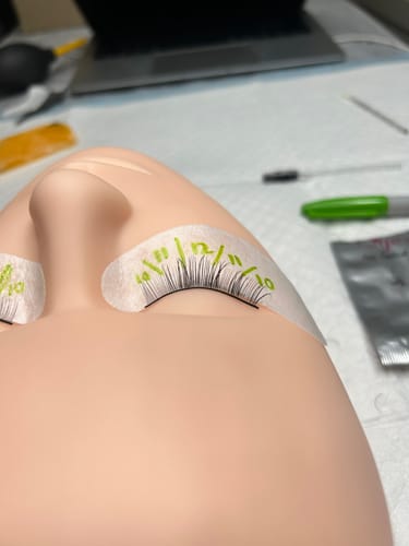 Customer photo review of Online Eyelash Extension Course (Classic, Hybrid & Volume)