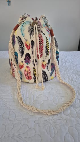 Customer photo review of Lotus Bucket Bag Pattern (only video tutorial)