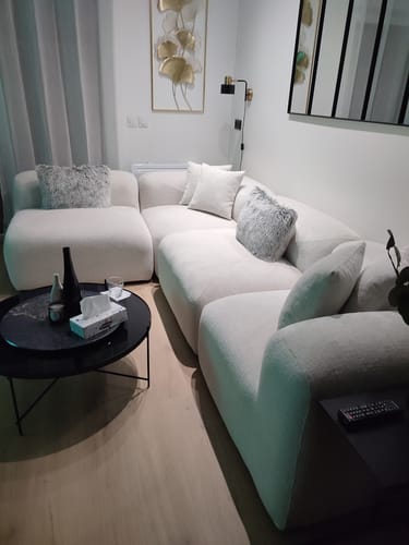 Customer photo review of Nuage - Chenille Blanc cassé