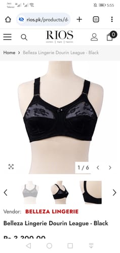 Customer photo review of Belleza Lingerie Dourin League - Black