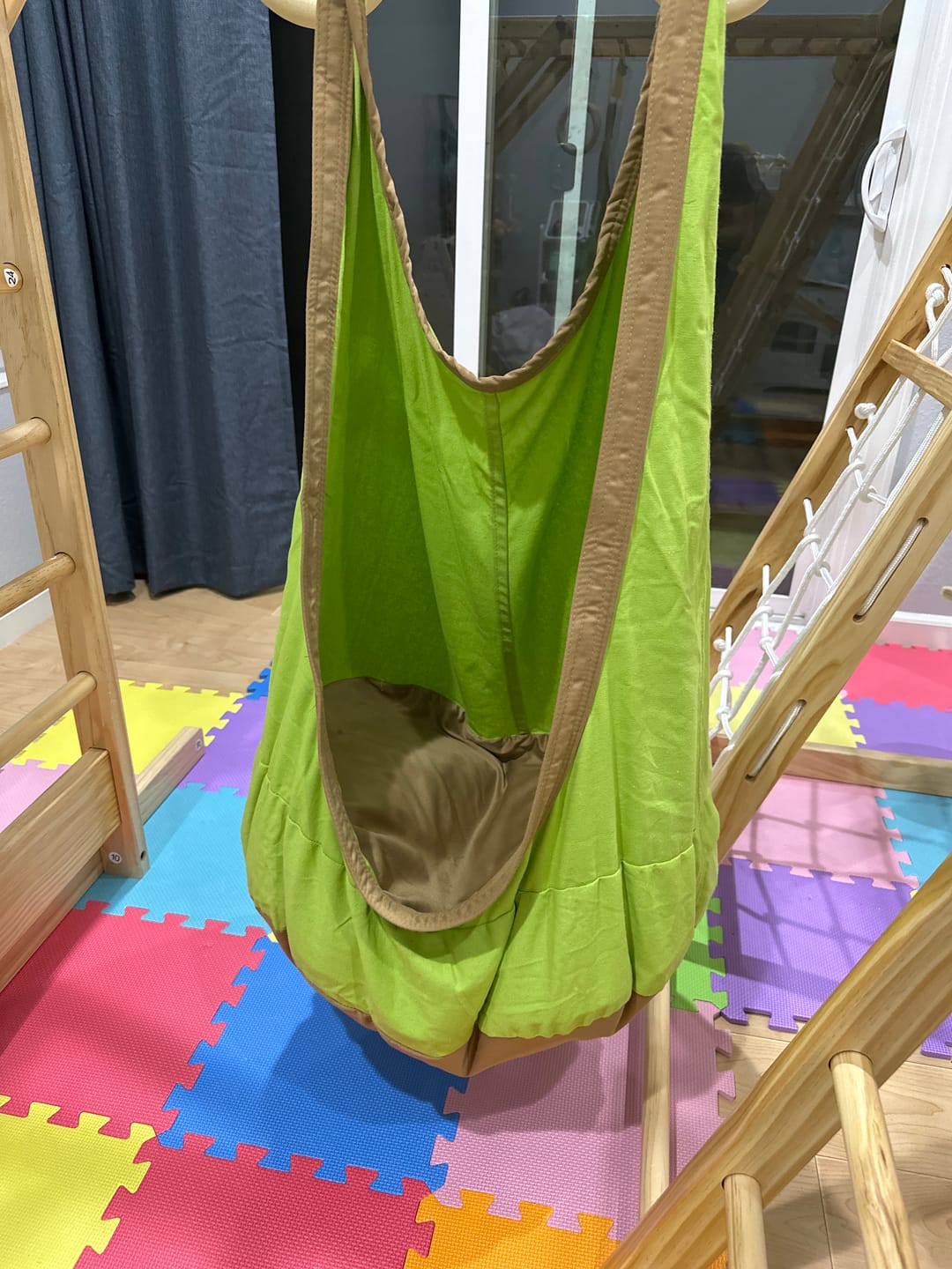 Customer photo review of Sensory Swing for Large Climbers – Soothing Play Add-On (Climber Not Included)