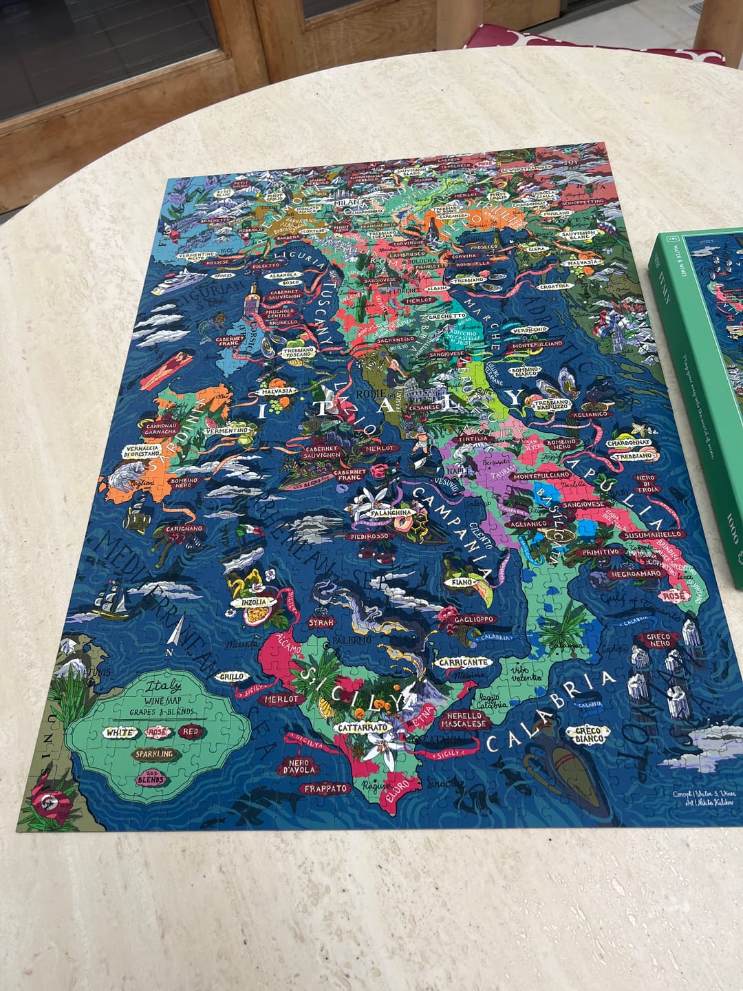 Customer photo review of Wine Puzzle - Italy