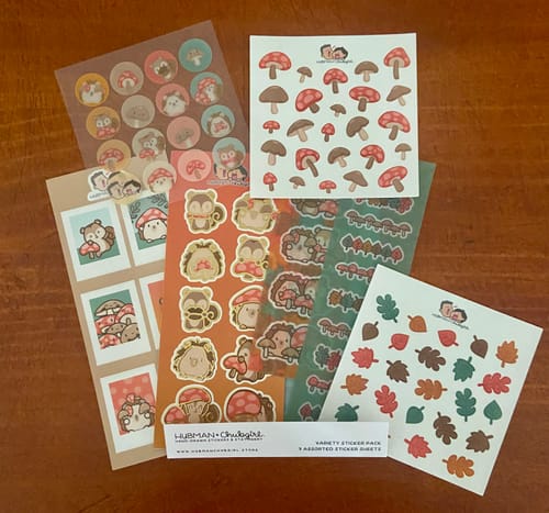Customer photo review of Mushrooms Variety Sticker Pack