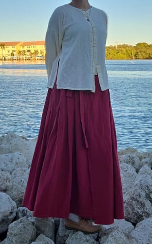 Customer photo review of Gui Lu 归路 The Path Home Modernized Tang Ming Cotton Trousers Set