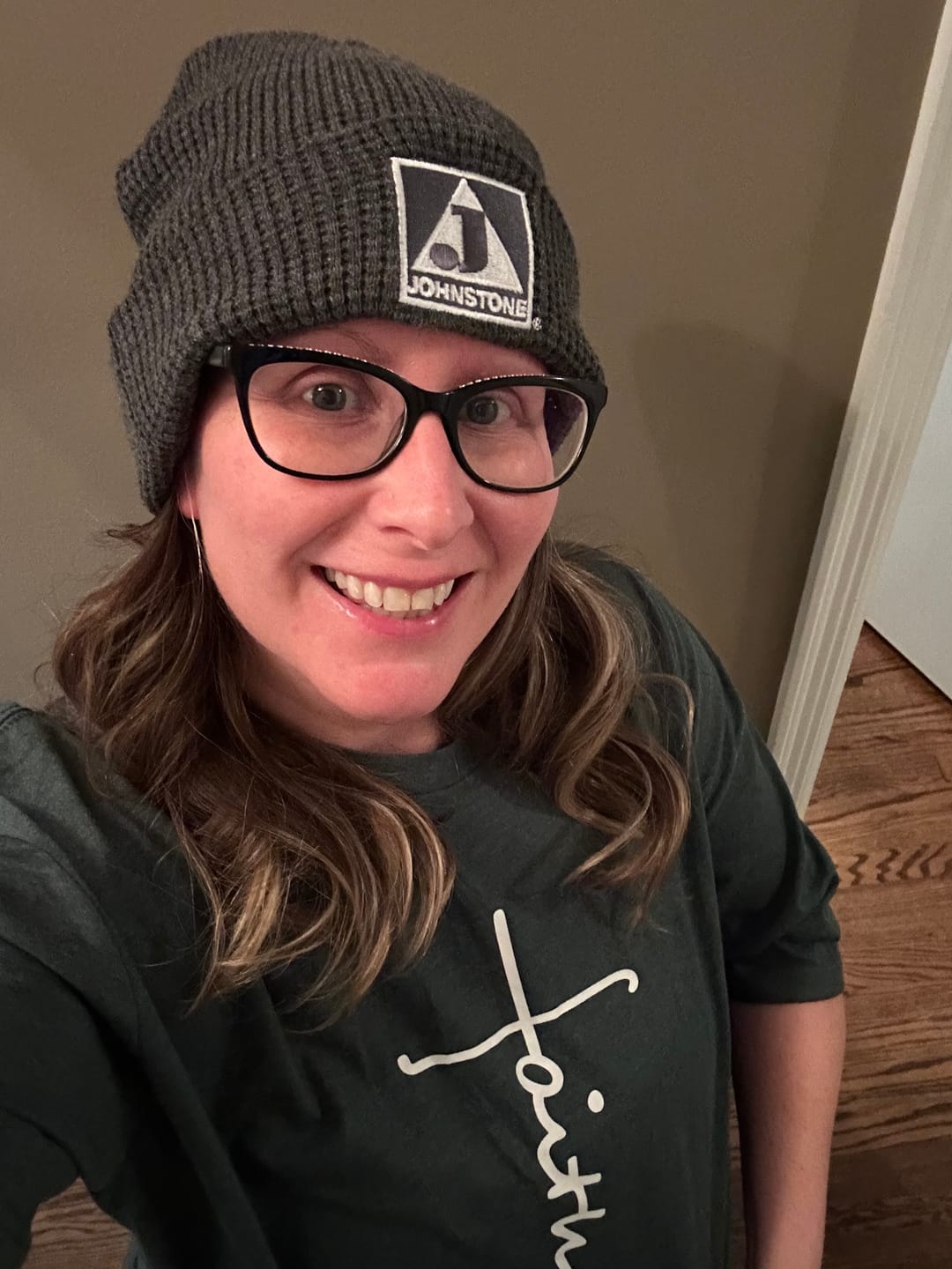 Customer photo review of Faith Cross Tee