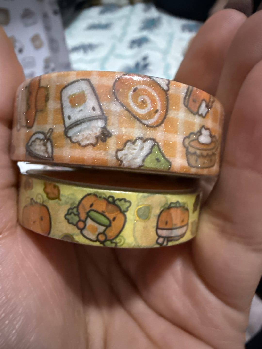 Customer photo review of Pumpkin Spice Washi Tapes (Set of 2)