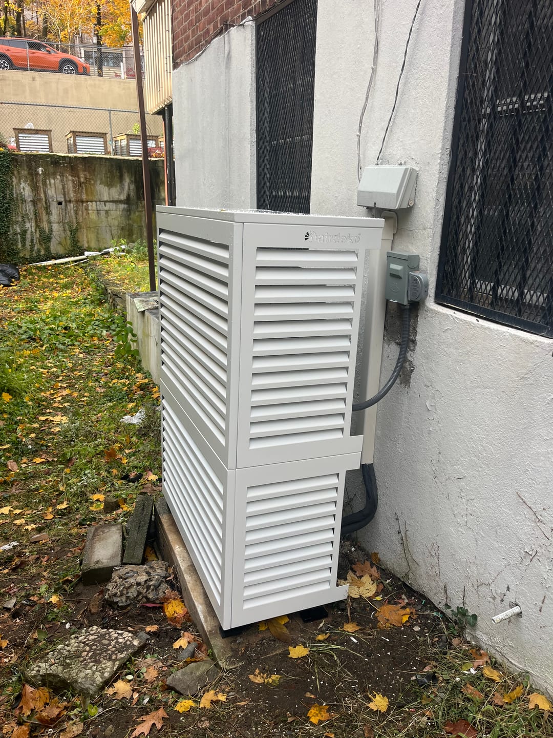 Customer photo review of Mini-Split AC Cover - White