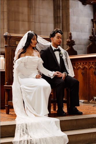 Customer photo review of The Embroidered Filipino Unity Veil