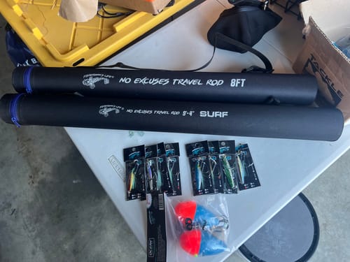 Customer photo review of 8Ft No Excuses Travel Rod with Tube Medium-Heavy Action 1/2oz to 2oz