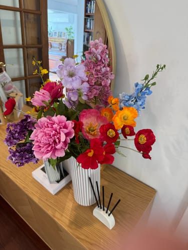 Customer photo review of Bright Silk Flowers