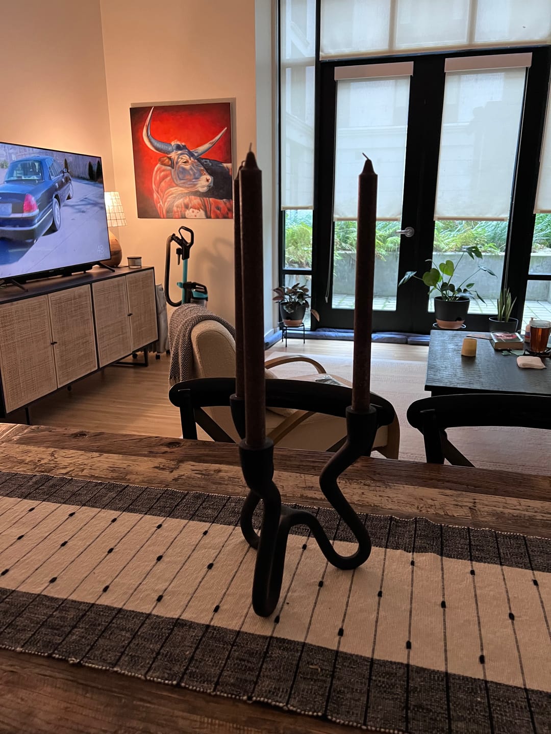 Customer photo review of Ebony Elevated Candelabra