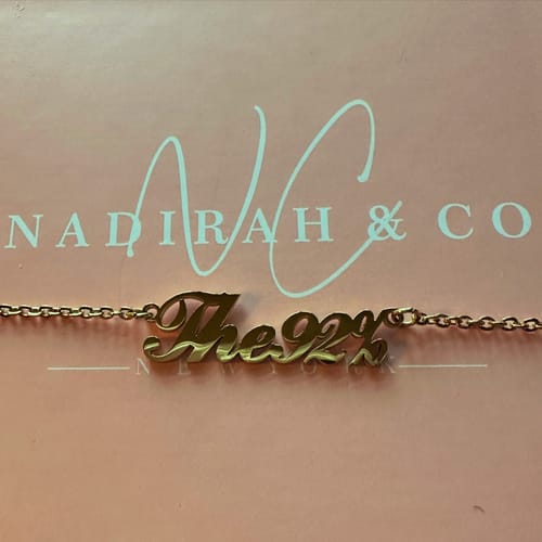 Customer photo review of Personalized Name Necklace