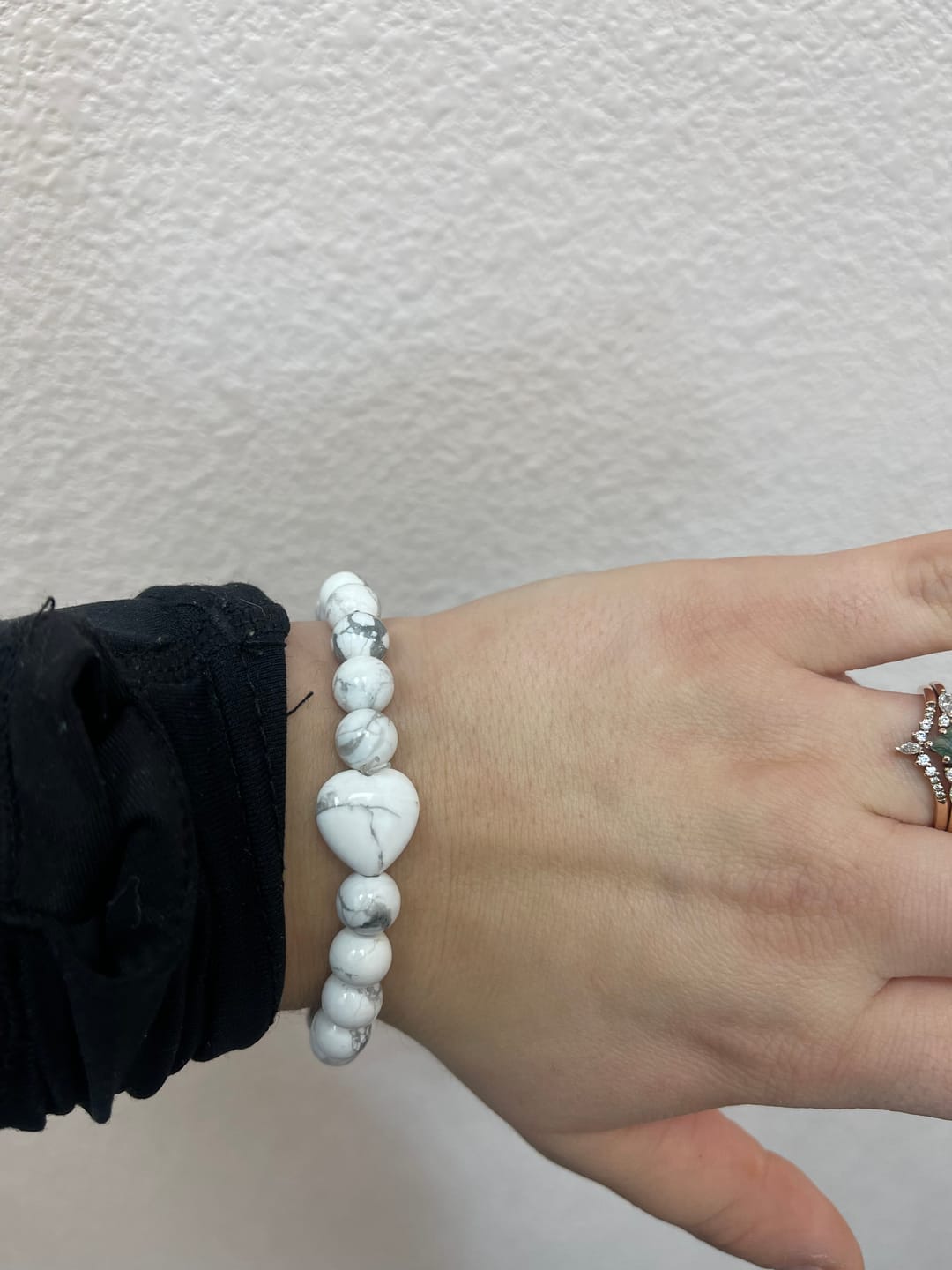 Customer photo review of White Howlite Bracelet