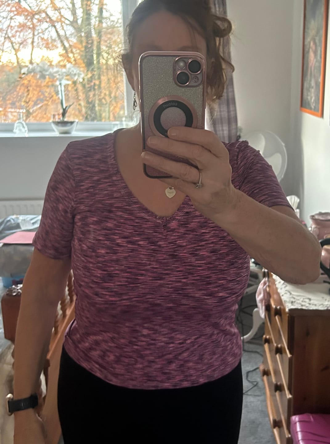 Customer photo review of Melange Active Wear Sports Jersey Fabric