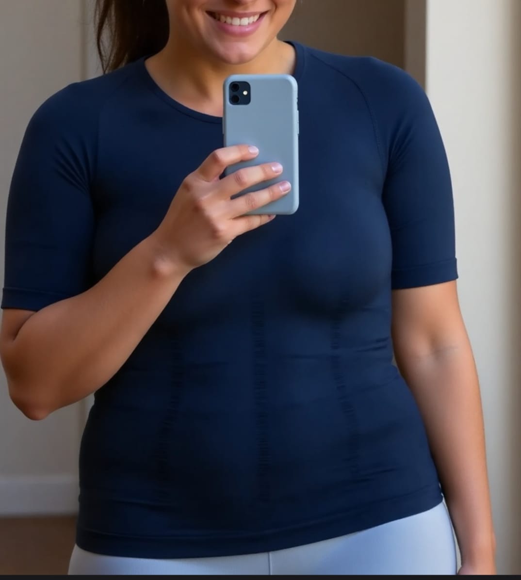 Customer photo review of T-Shirt Correcteur de posture et gainant - Mixte | Sameo