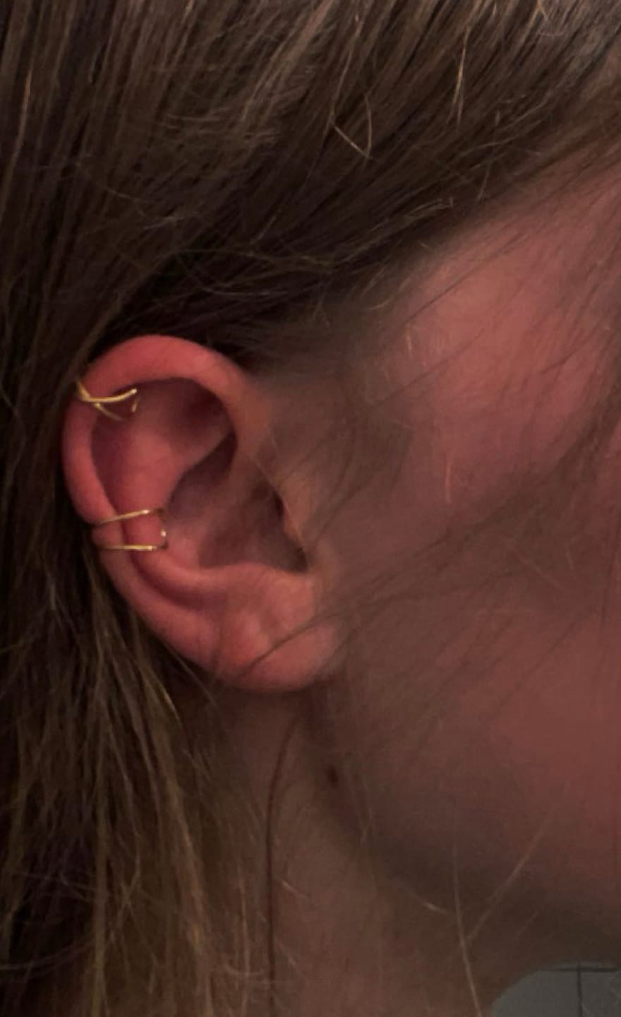 Customer photo review of Crossing Plain Ear Cuff | 925 Echtsilber
