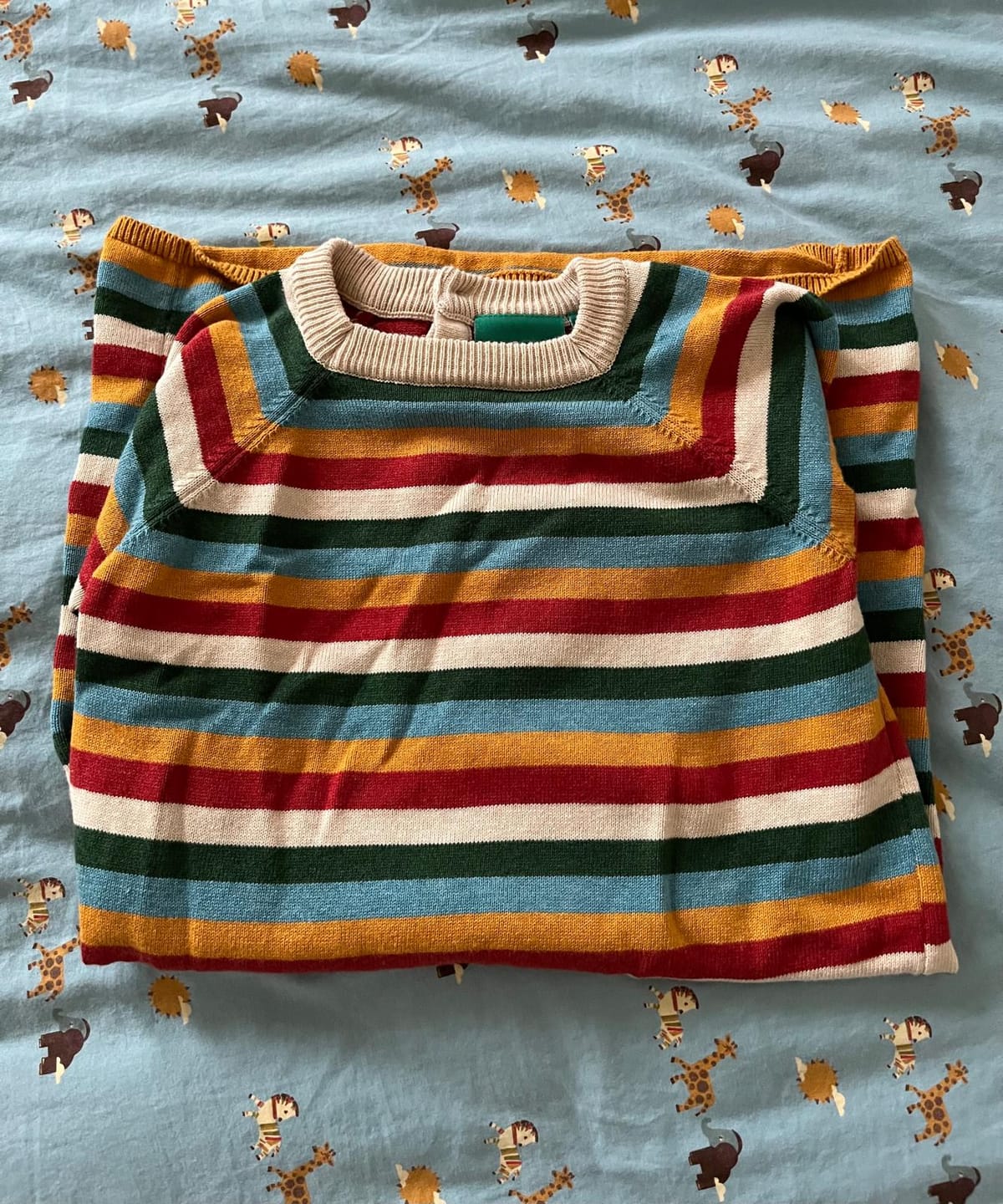 Customer photo review of Rainbow Knitted Tunic Jumper Dress