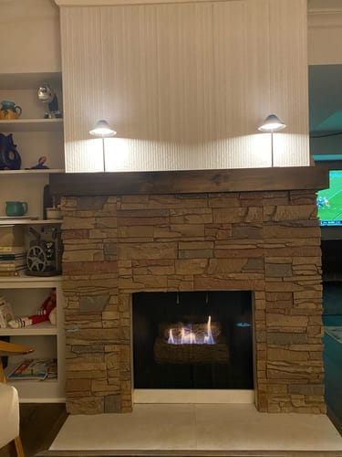 Customer photo review of Contemporary Mantels