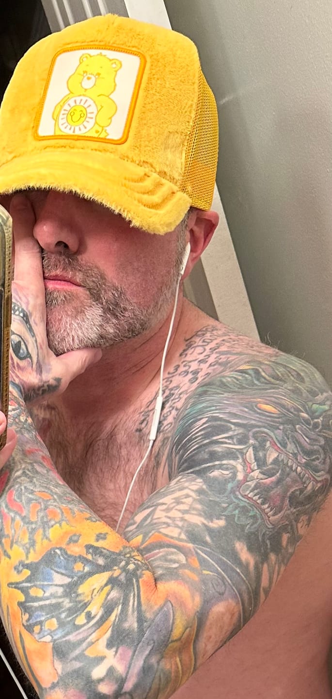 Customer photo review of OVERLORD X Care Bears:  Funshine Bear Trucker Cap