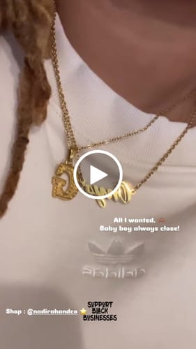 Customer video review of Initial Pendant Necklace