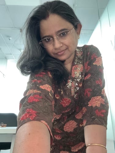 Customer photo review of "Hazel" Hand Embroidered Block Printed Cotton kurta