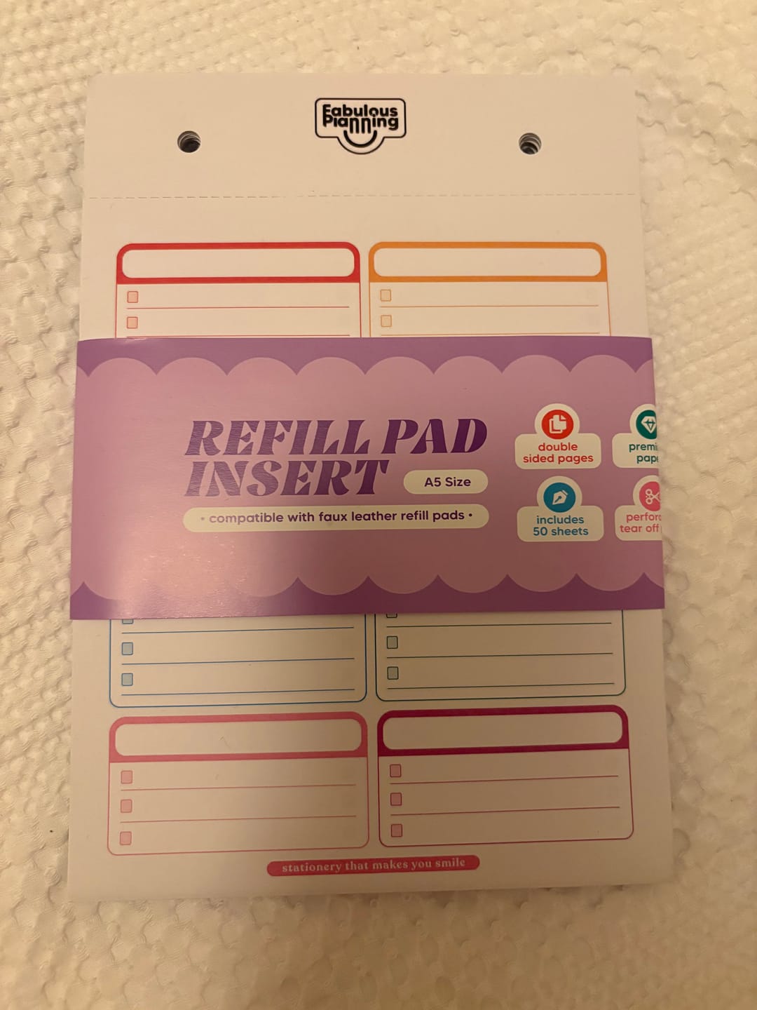 Customer photo review of Pad Refill - To Do List