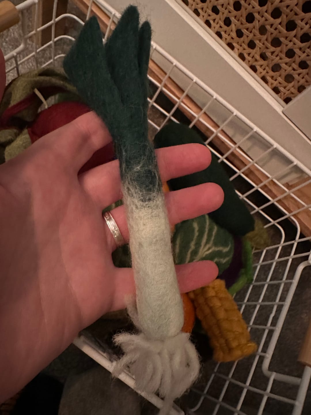 Customer photo review of Felt Vegetables and Fruits - Pick and Choose