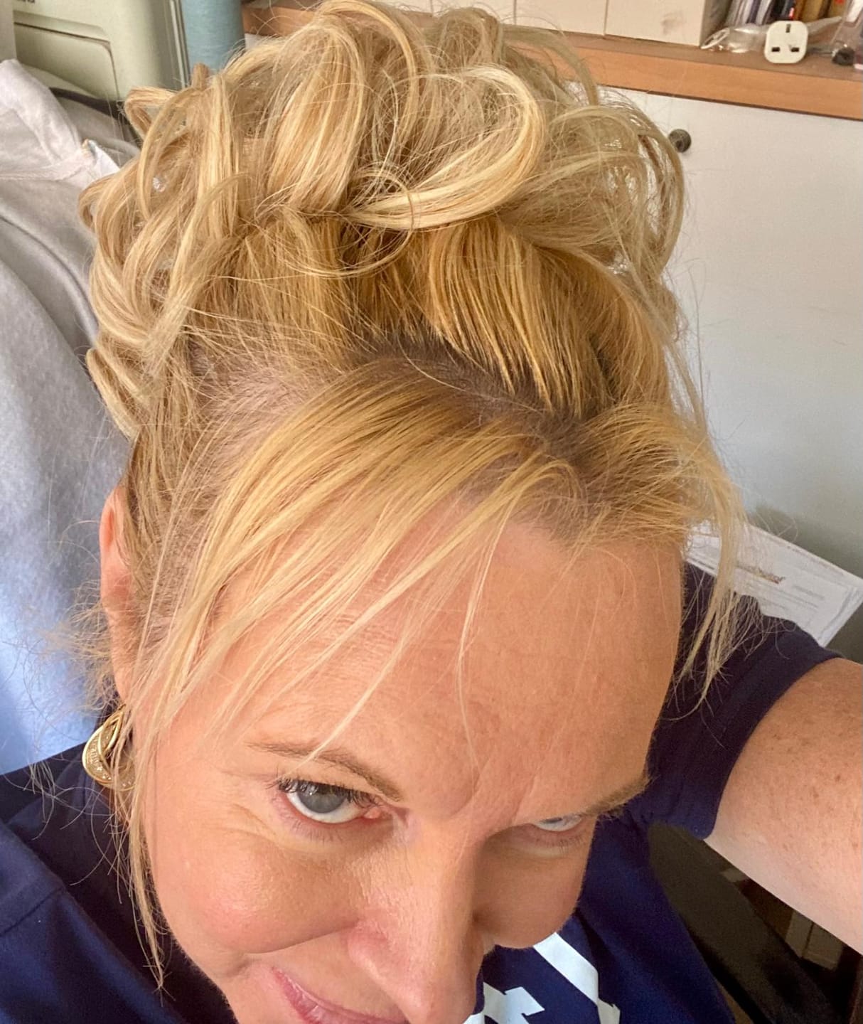 Customer photo review of Stranded Messy Scrunchie Bun - Duo Pack - Curly & Flicky Styles #27/613 Daffodil Dreams