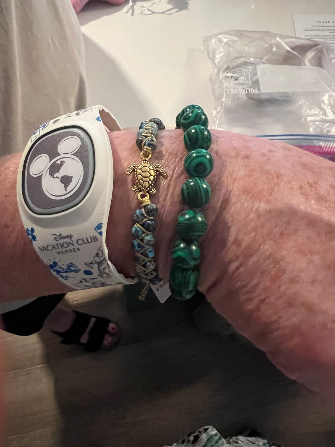 Customer photo review of Legendary Sea Turtle Bracelet