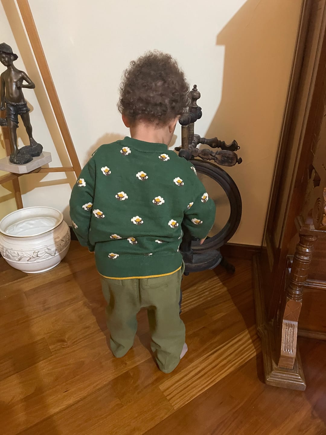 Customer photo review of From One To Another Sheep Knitted Jumper