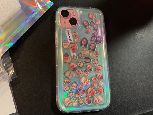 Customer photo review of Shaker Case™ with Custom Charms