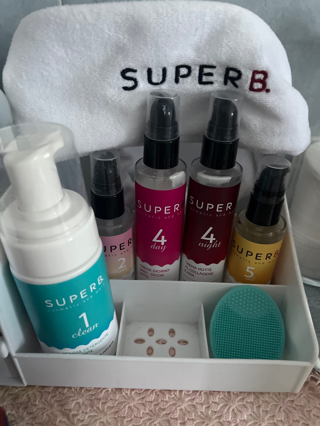 Customer photo review of POCHETTE tg L+ Skincare completa