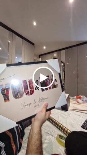 Customer video review of You & Me - Personalised Poster