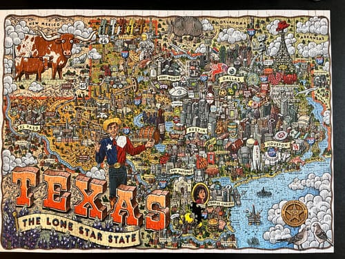 Customer photo review of Texas | 1000 Piece Puzzle