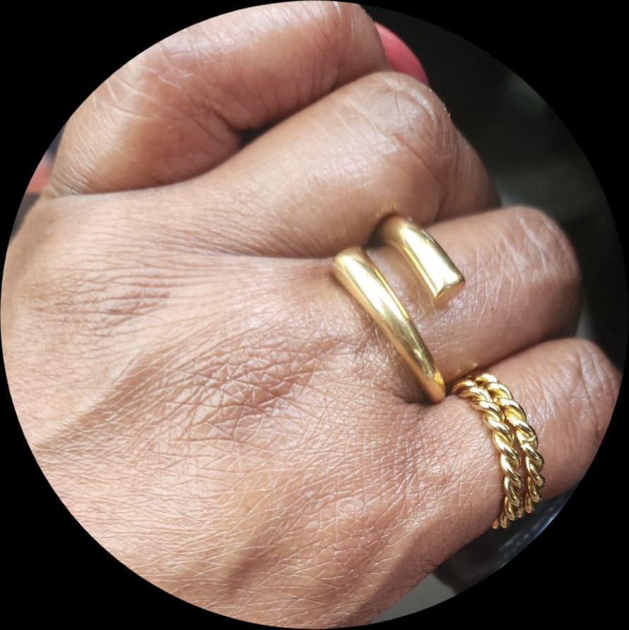 Customer photo review of Twisted Love Ring