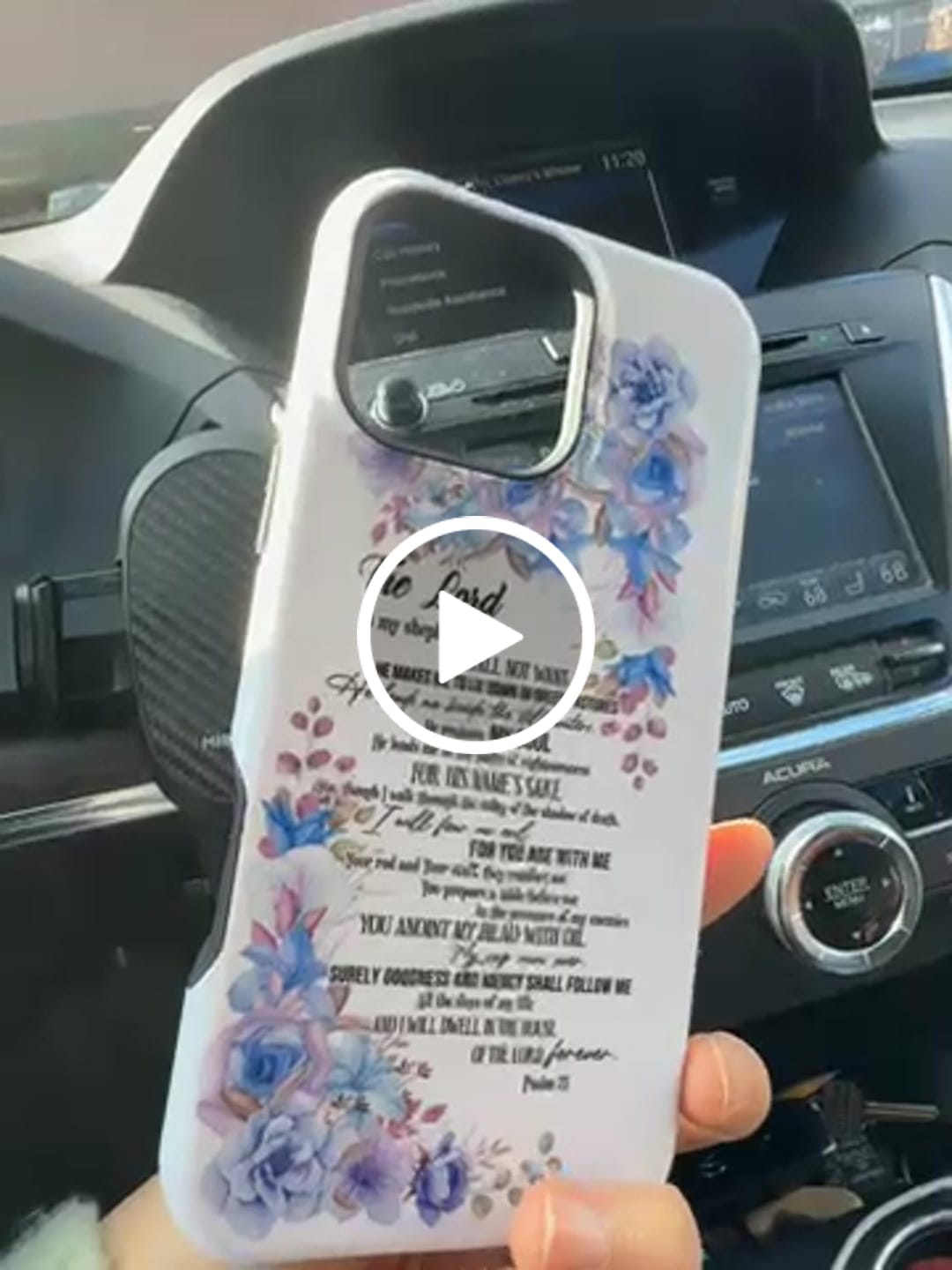 Customer video review of The Lord is my shepherd Psalm 23 phone case, Christian phone cases